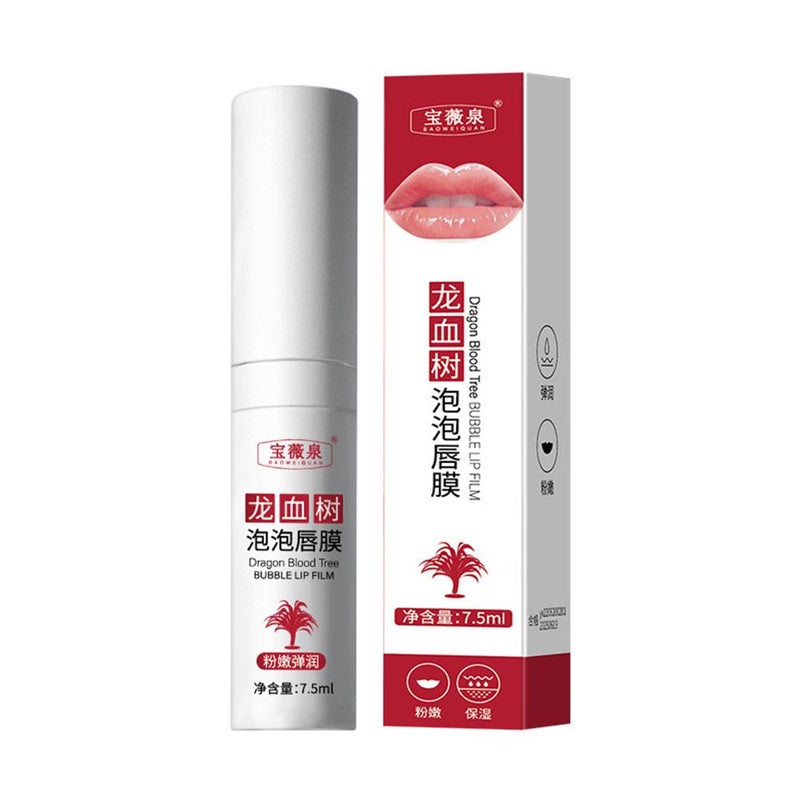 Baoweiquan Dragon Blood Tree Bubble Lip Mask - Self-foaming, exfoliating, moisturizing, and reduces lip lines - Lip scrub